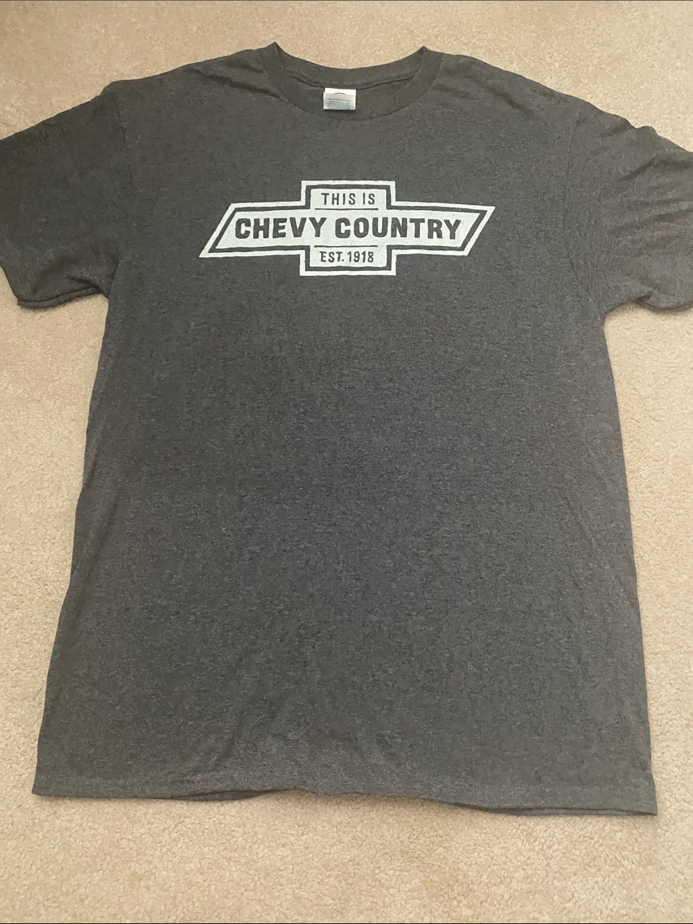 Gildan Chevy Country Logo Tee - Charcoal Gray